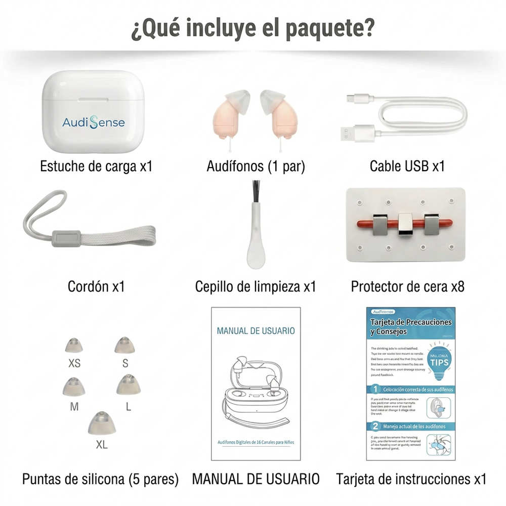 AudiSense™ Audífono cómodo